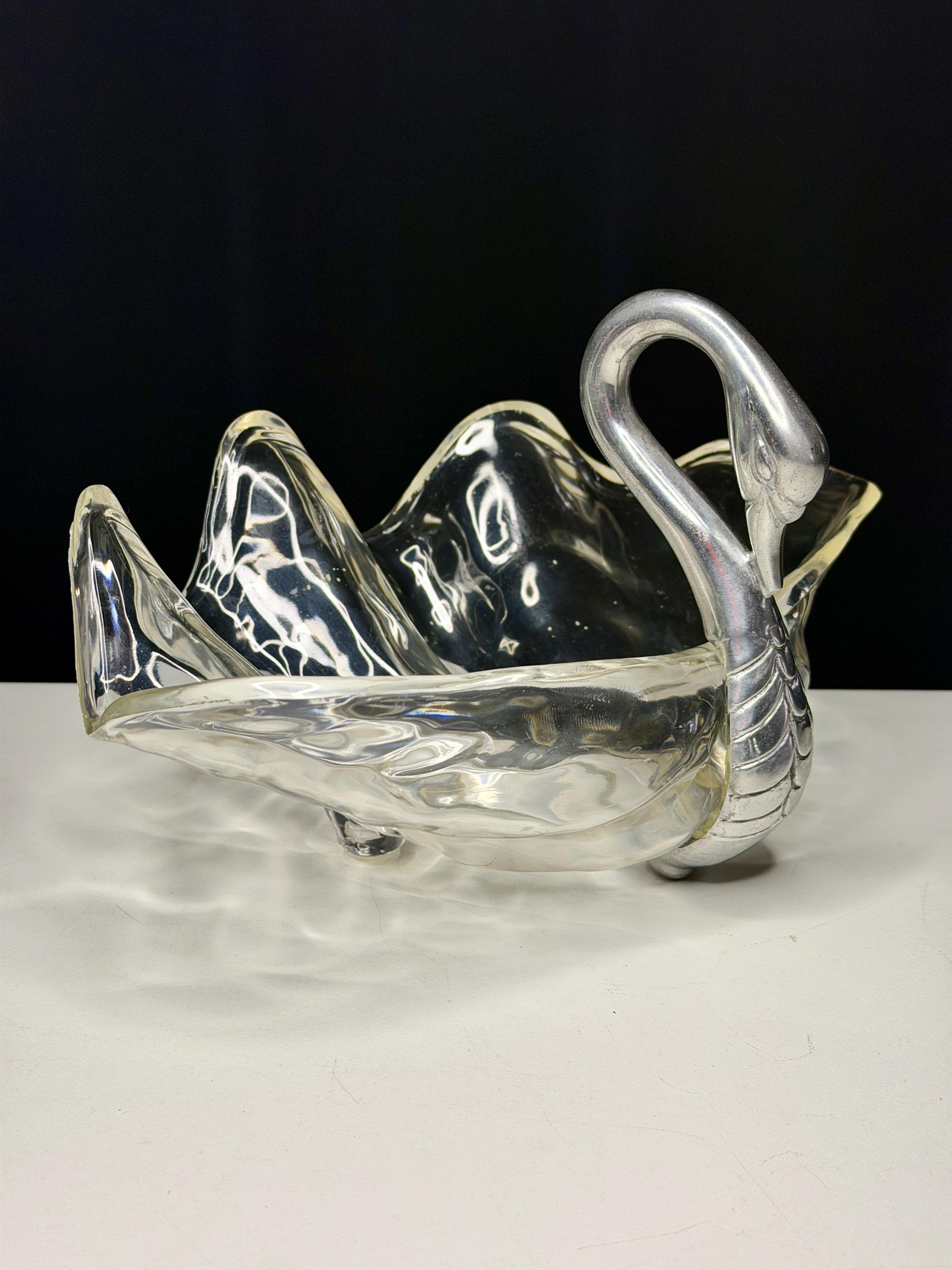 Metal Swan Bowl - Etsy