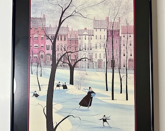 Your Choice of Vintage P. Buckley Moss Framed Art Posters/Ohio/Illinois/Boston