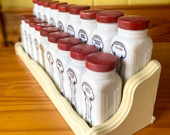 Gorgeous Set of Eighteen Vintage Griffiths Spices With Original