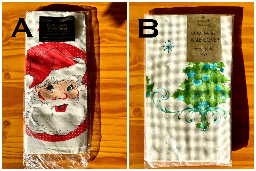 Choice of Two Unopened Vintage Christmas Tablecloths/paper Art Co