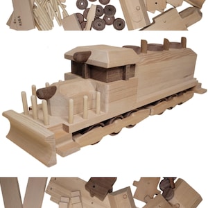 Locomotive DIY kit wooden model train