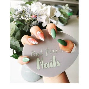 Nail advertising sign, personalised nail display plaque image 1