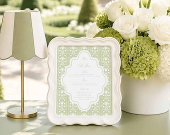 Wedding Bar Menu Template, Hand Drawn