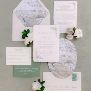Custom Wedding Invitations | Handmade Paper | Timeless & Elegant | Neutral Luxury Wedding Invite | Thoughtfully Designed Invitation Suite