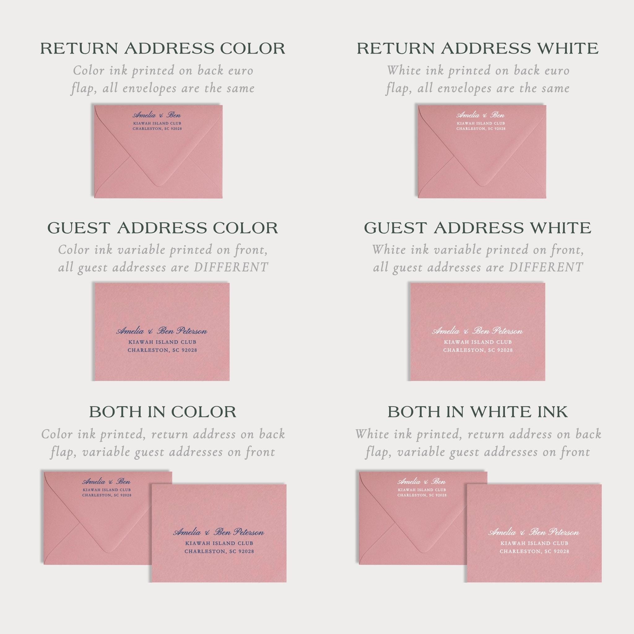Envelope Addressing ADD-ON | Professional Printing | Printed Return or ...