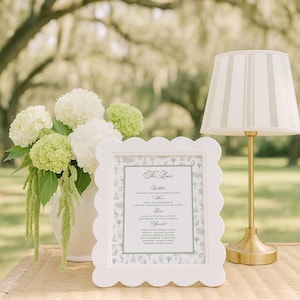 Southern Toile Bar Menu, Coastal Palmetto & Egret Design, Wedding Bar Sign Template, Printable Drink Menu, Canva Editable Cocktail Sign