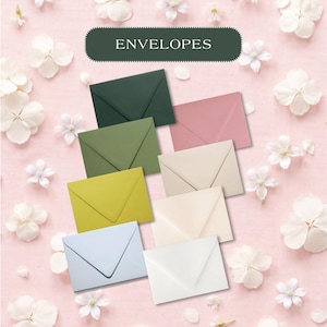 Envelopes | Euro Flap and Square Flap Envelopes in A1, A2, A6, A7, and A9 sizes | Blank Stationery Mailing Envelopes