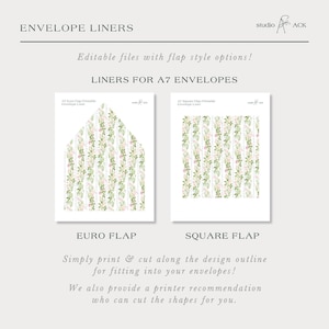 Hand Painted Floral Wedding Template Bundle, Watercolor Canva Invitation Suite, Editable Wedding Signs, Menus, Place Cards, Bloomfield image 8