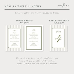 The image is a collage of three images, each depicting a different aspect of menus and table numbers. The first image shows a menu with a table number, the second image displays a table number, and the third image features a table number. The image recommendations suggest that single-sided and double-sided framing and bases are the best options for these items.