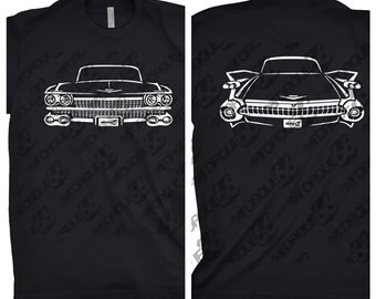 1959 Cadillac Shirt, Car Enthusiast, Car Art, 1959 Cadillac Deville, Gift, 1959 Cadillac Front and Back,