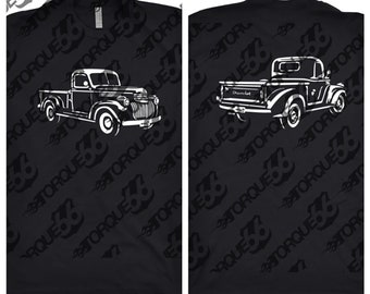 1941 Chevy Truck, Car Enthusiast, Car Art, 1941 Chevy Pick Up, 1941 Chevy Truck Front and Back, Gift, 1941 Chevy Shirt, Classic Car Shirt