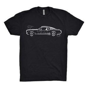 1965 Ford Mustang Fastback, Car Enthusiast, Car Art, 1965  Ford Mustang Fastback Shirt, 1965 Ford Fastback, 1965 Mustang Fastback Shirt