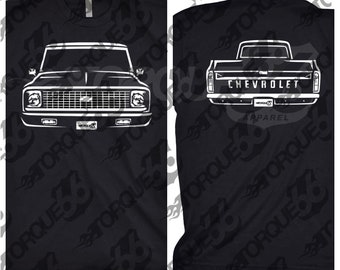 1972 Chevy C10 Shirt, Car Enthusiast, Car Art, 1972 Chevy C10 Truck, 1972 Chevy C10 Pick Up, 1972 C10 Shirt, Car Shirt, Classic Car Shirt,