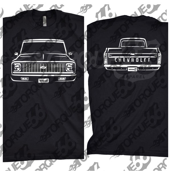 1972 Chevy C10 Shirt, Car Enthusiast, Car Art, 1972 Chevy C10 Truck, 1972 Chevy C10 Pick Up, 1972 C10 Shirt, Car Shirt, Classic Car Shirt,