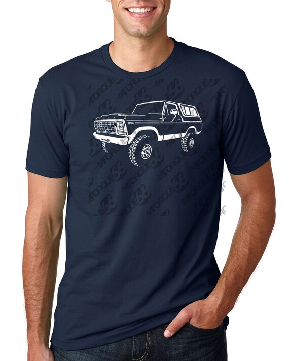 T-shirt Classique Ford Bronco Orange Années 70 - 100% Coton - Coupes Variées (S à 3XL) - Unisexe
