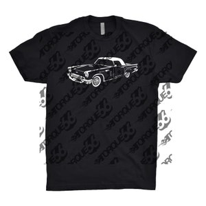 1957 Ford Thunderbird, Car Enthusiast, Car Art, 1957 Ford Thunderbird Shirt, Ford Thunderbird Shirt, Classic Car Shirt