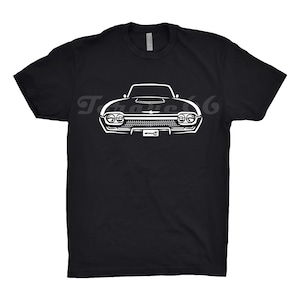 1962 フォード サンダーバード シャツ、自動車愛好家、自動車アート、フォード サンダーバード シャツ、1962 サンダーバード シャツ、サンダーバード シャツ、ギフト、自動車シャツ