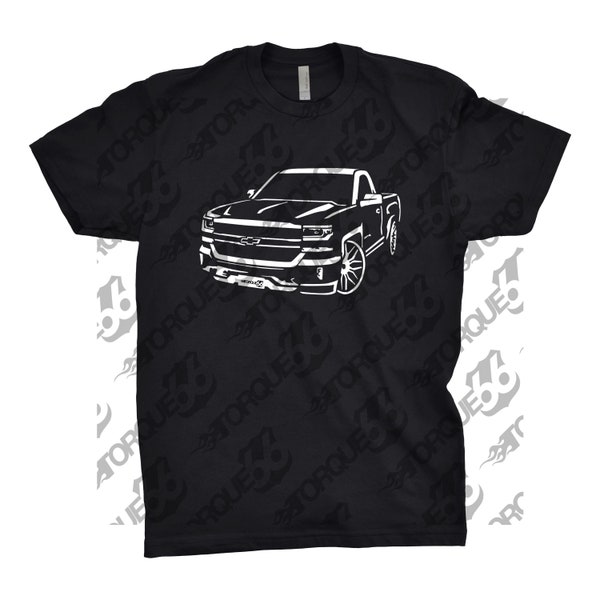 Chemise Chevrolet Silverado 2017, passionné d'automobile, oeuvre d'art pour voiture, Chevy Silverado 1500 2017, chemise Chevy Silverado, cadeau, camionnette Chevy 2017