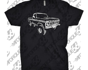 1977 Ford Truck Shirt, Car Enthusiast, Car Art, 1977 Ford F-150 Shirt, 1977 Ford F100 Shirt, 1977 Ford F250 Shirt, 1977 Ford Pickup Truck