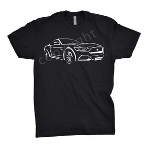 Camicia Ford Mustang 2017, Appassionato di auto, Arte automobilistica, Camicia Ford Mustang, Camicia Mustang, Regalo, Regalo Ford Mustang, Camicia per auto d&#39;epoca, Camicia Ford