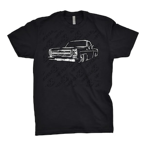 T-shirt camion GMC 1976 : t-shirt pour amateur de voitures classiques