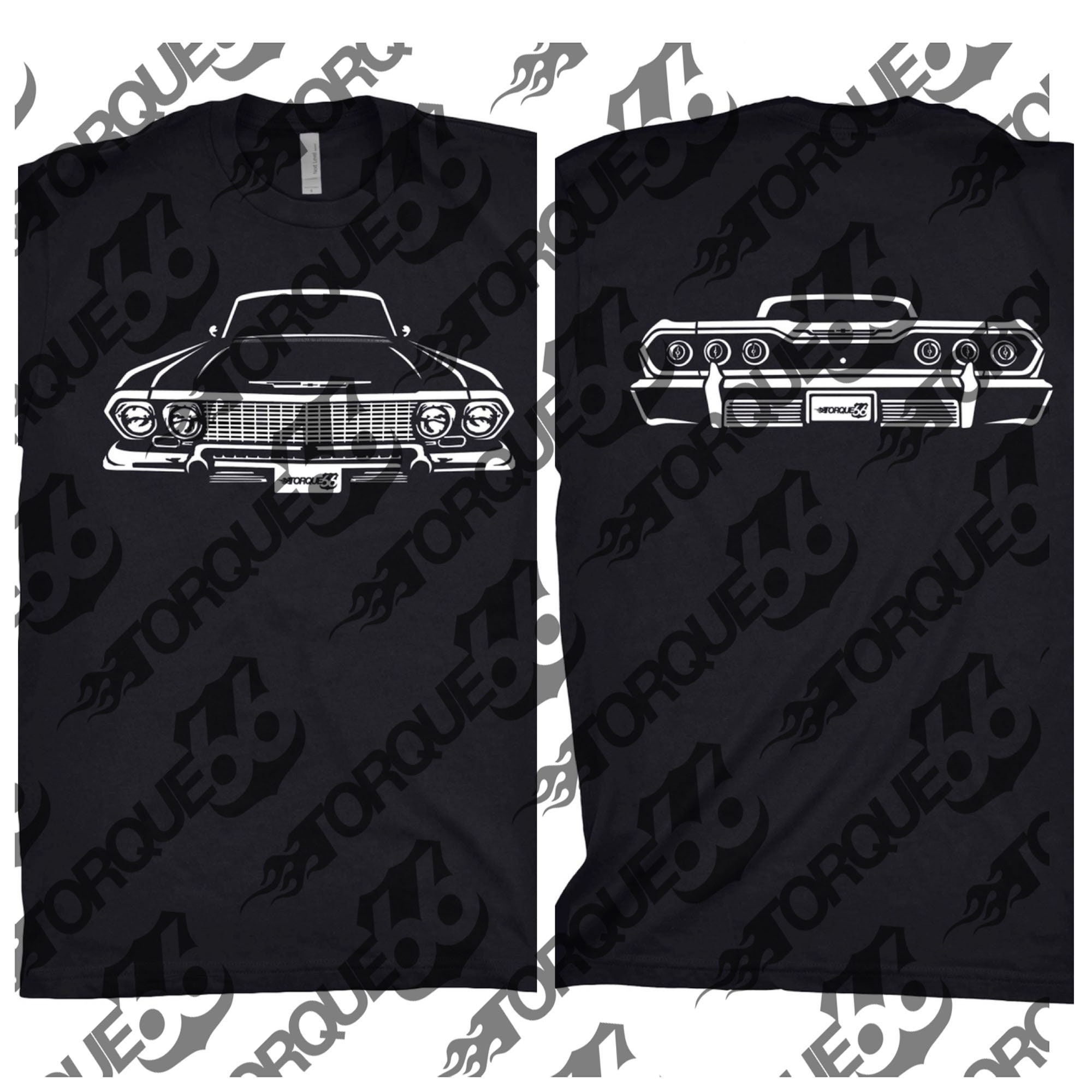1963 Chevy Impala Shirt, Car Enthusiast, Car Art, 1963 Chevy Impala Shirt Front and Back, Gift, 1963 Impala Shirt, Gift, Car Shirt