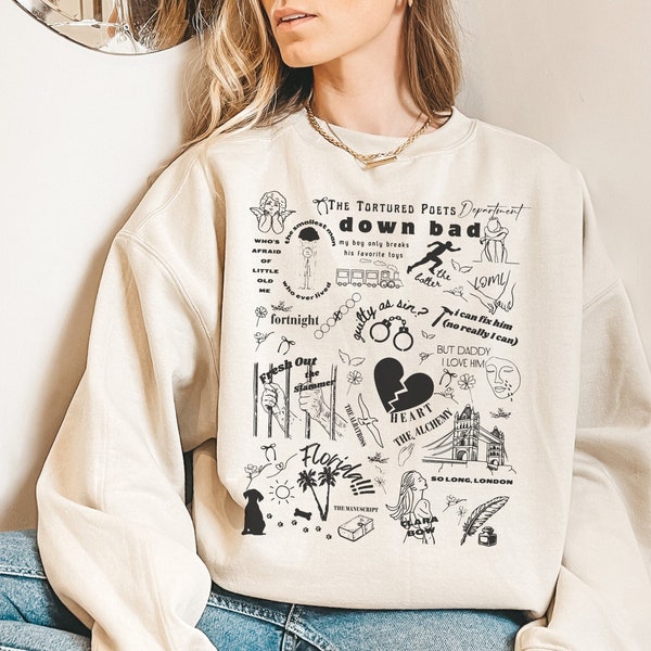 The Tortured Poets Department Sweatshirt, The Tortured Poets T-Shirt, TS New Album Shirt, Taylors Version Shirt, TS Merch Shirt