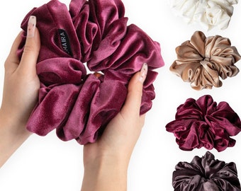 Velvet XXL Scrunchies | | de goma para el cabello | de la banda para el cabello Gran Scrunchie de terciopelo