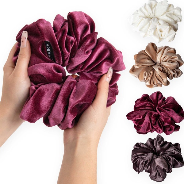 Scrunchies aus Samt XXL | Haargummi | Haarband | Big Velvet Scrunchie