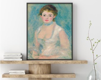 アンリオ夫人 – オーギュスト・ルノワール c. 1876 年油彩キャンバス