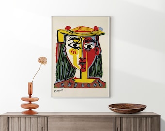 絵画　ピカソ　ジクレー版画 パブロ・ピカソ『母と子』ジクレー 【絵画 額付 新品 版画