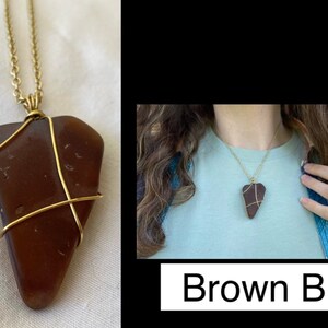 1900-1910 Cincinnati Broken Glass Necklace/Brown **Multiple to Choose From!!