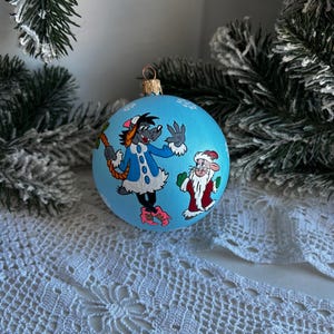 Handbemalte Christbaumkugel . Handbemalt. Weihnachten. Weihnachtsgeschenk.