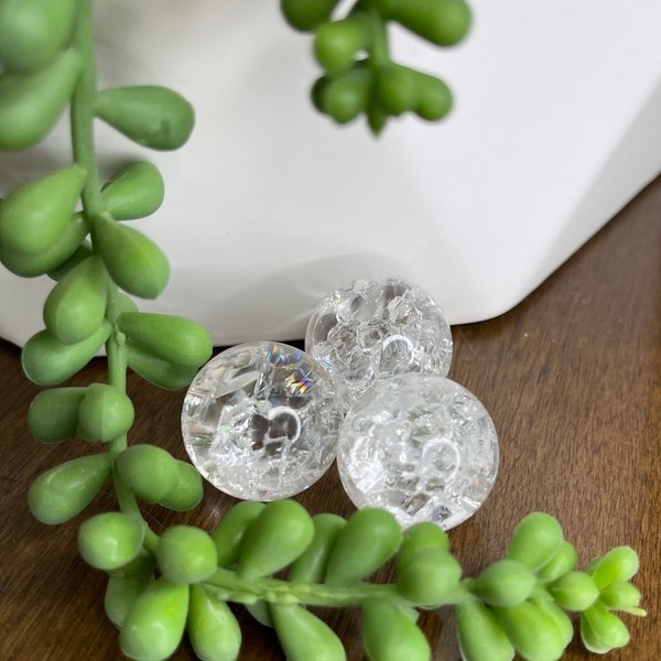 Crackle Quartz Sphere