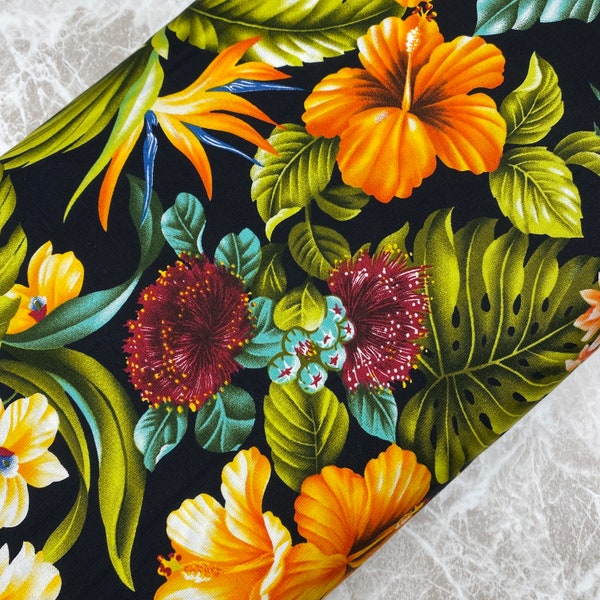 Stunning Tropical Print Fabrics For Home Decoration image