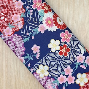 Sakura & Chrysanthemum Floral Imported from Japan, by the yard