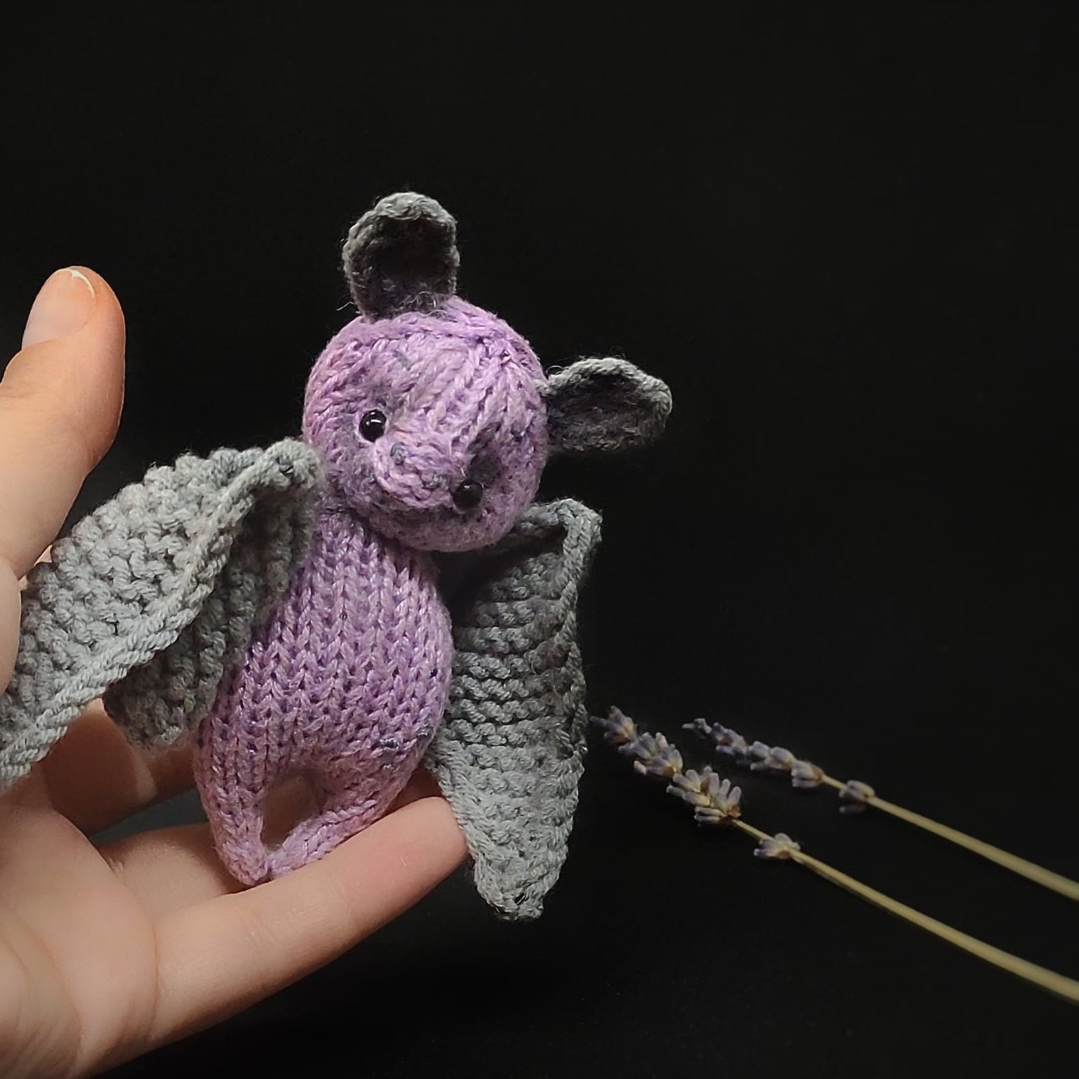 Bat Pattern, Realistic Halloween Home Decor. Knitting Pattern for ...