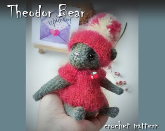 Teddy Bear Crochet Pattern, Movable Limbs Amigurumi (PDF Pattern)
