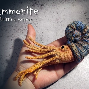 Ammonite pattern - Knitted Shell Toy Pattern – Cute Spiral Shell – DIY For Kids&#39; Gifts - Master Class Knitting - Sea Animals Amigurumi