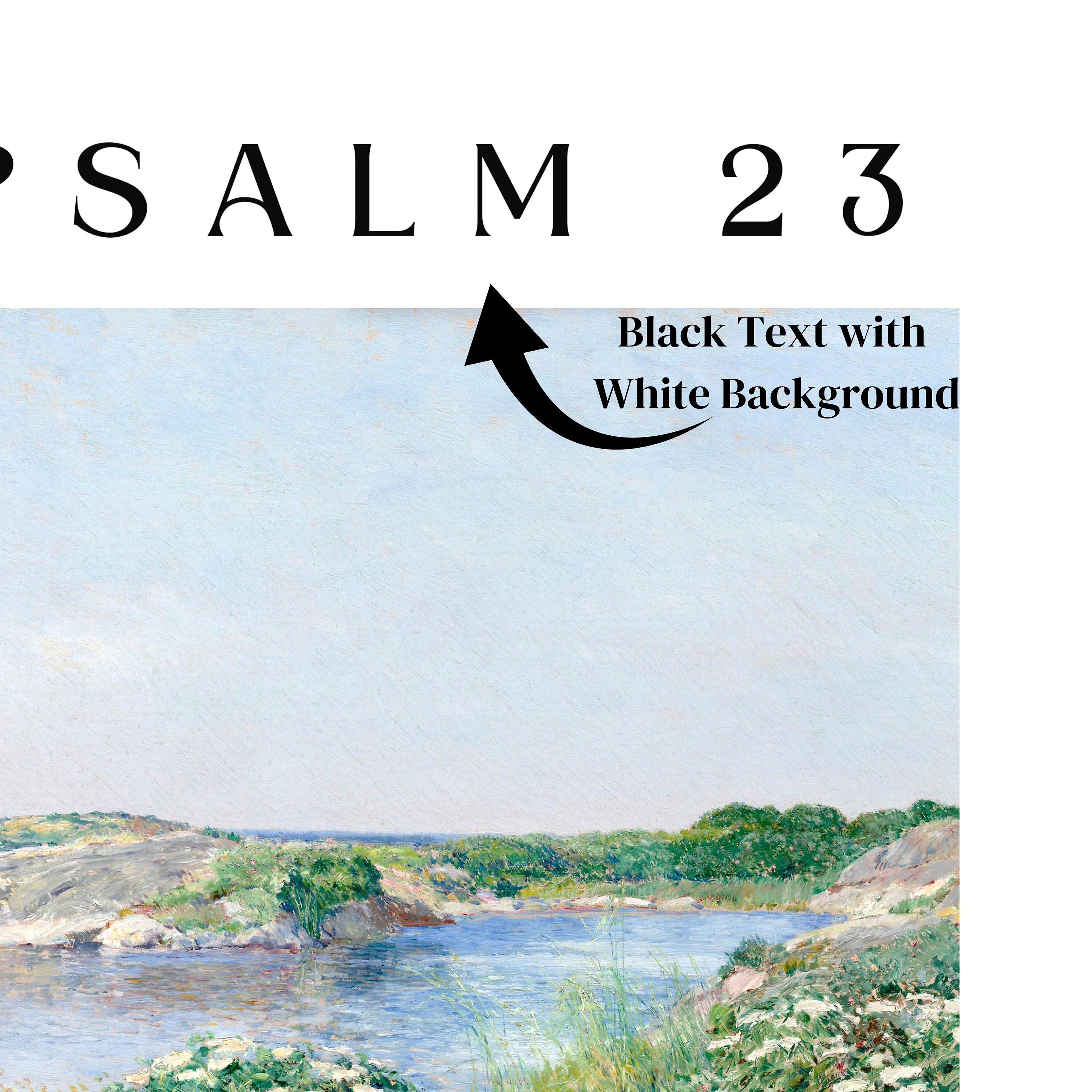 Psalm 23 KJV Scripture Wall Art the Lord is My Shepherd - Etsy UK