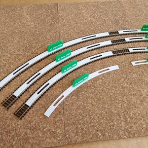 Model Railroad Track Radius Gauges HO / Oo and N Scale