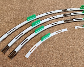 Model Railroad Track Radius Gauges HO / Oo and N Scale