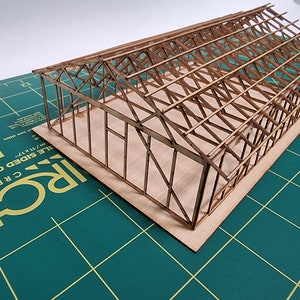 Unfinished HO or OO scale house Laser Cut