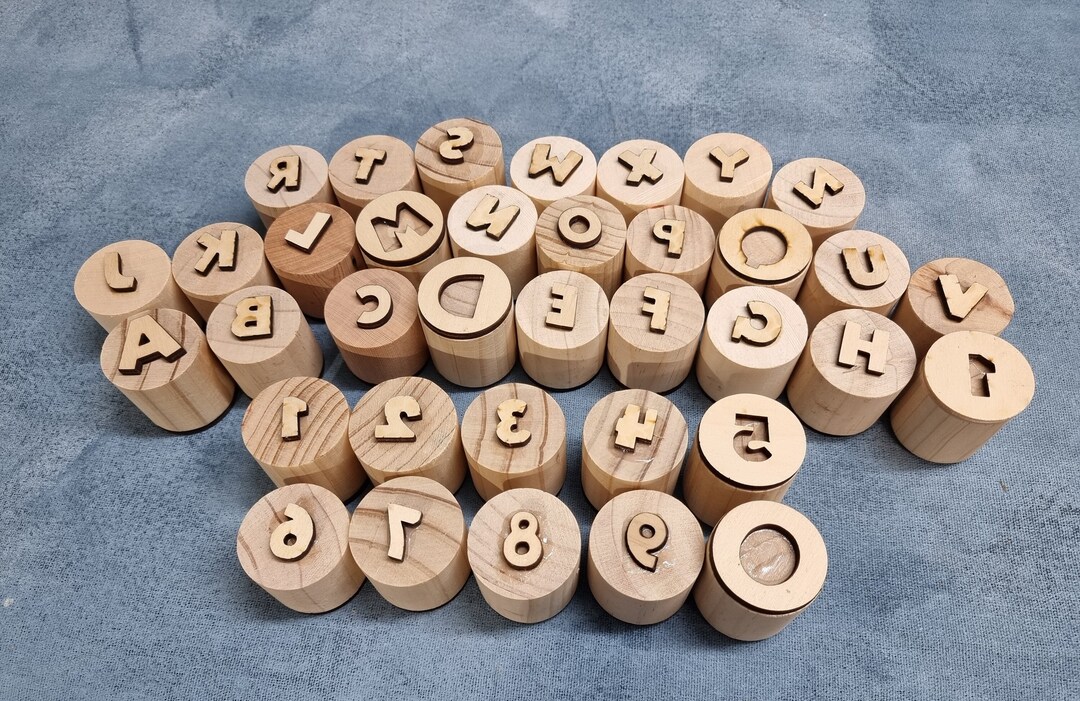 Wooden Playdough Stamps Etsy Australia