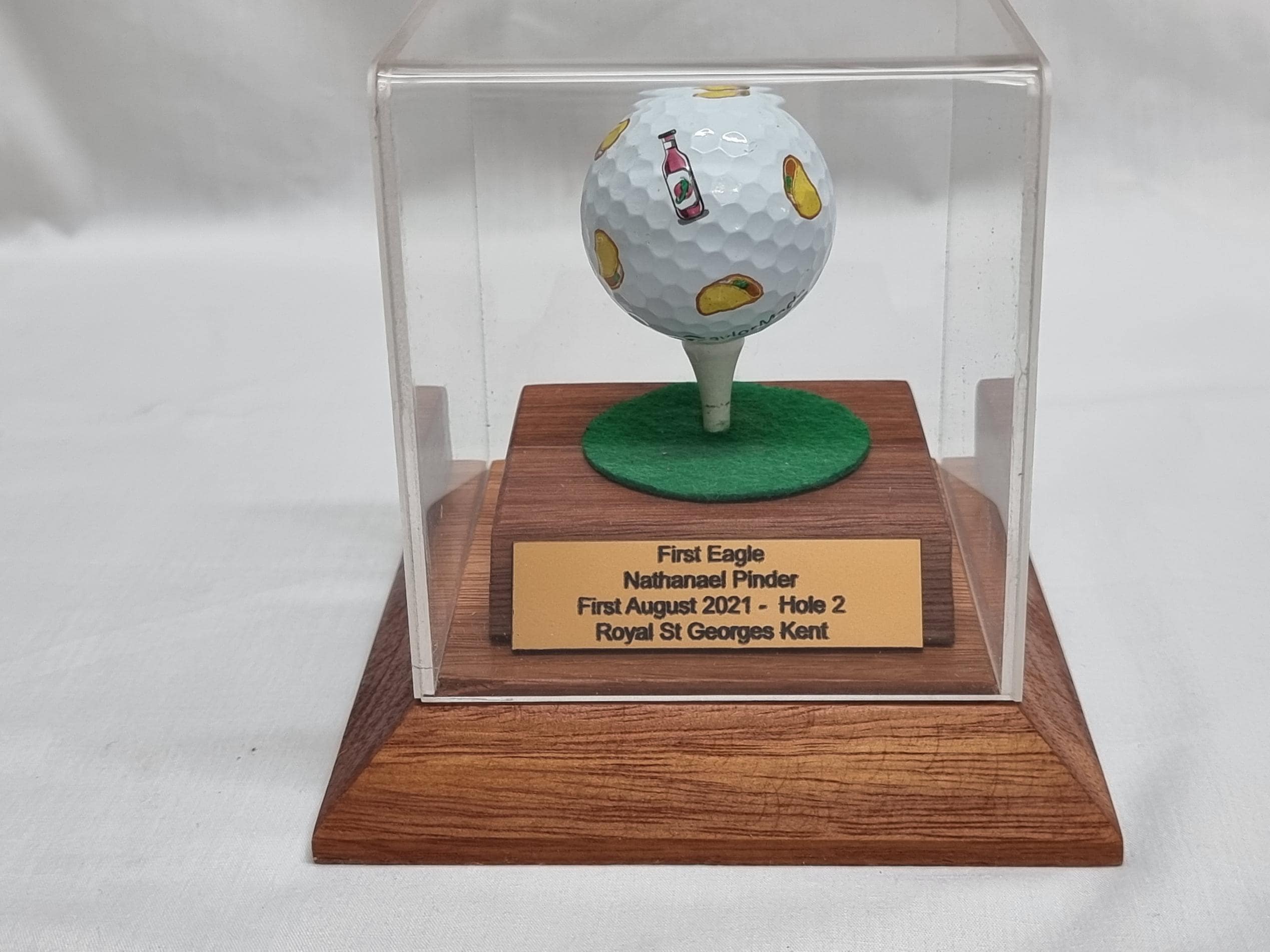Premium Bespoke Golf Ball Display Case  Handcrafted in Australia | Personalized Engraved | Father's Day Golf Gift Hole in one Case