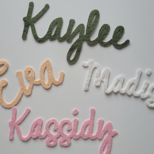 Felt Name Patch Custom/The Spell It Out Collection/Iron On Felt Word Applique/Personalized Words for Embroidery