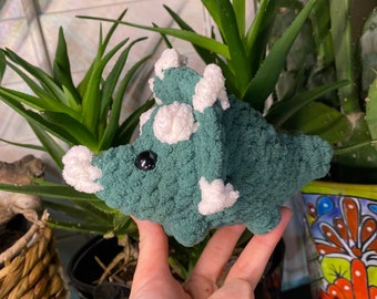 no sew baby triceratops crochet pattern