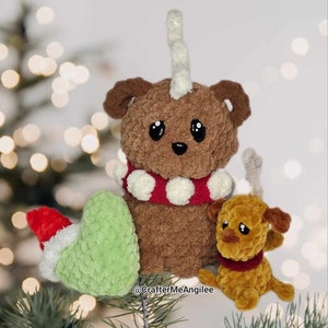 no sew reindeer pup crochet pattern