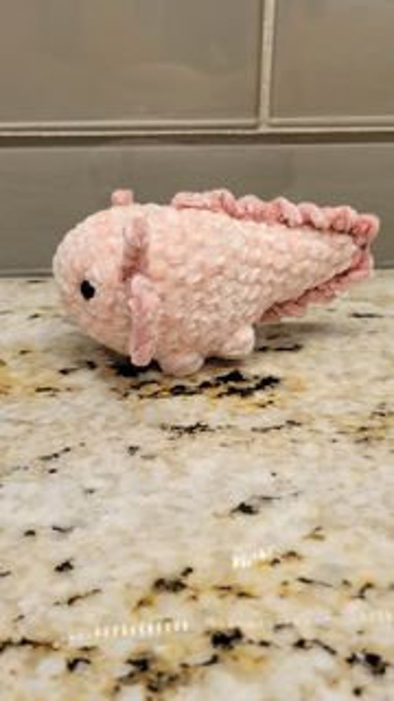 Mini No Sew Axolotl Crochet Pattern Etsy Australia