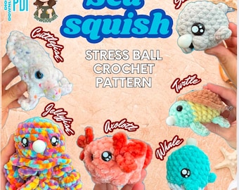 Sea squish stress ball pattern 2 crochet pattern